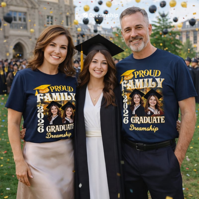 Áo thun gia đình mùa tốt nghiệp - Dreamship Family Shirts