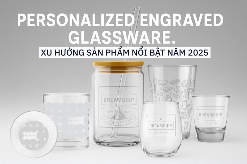 Personalized Engraved Glassware: Tăng doanh thu từ xu hướng nổi bật năm 2025 cùng Dreamship
