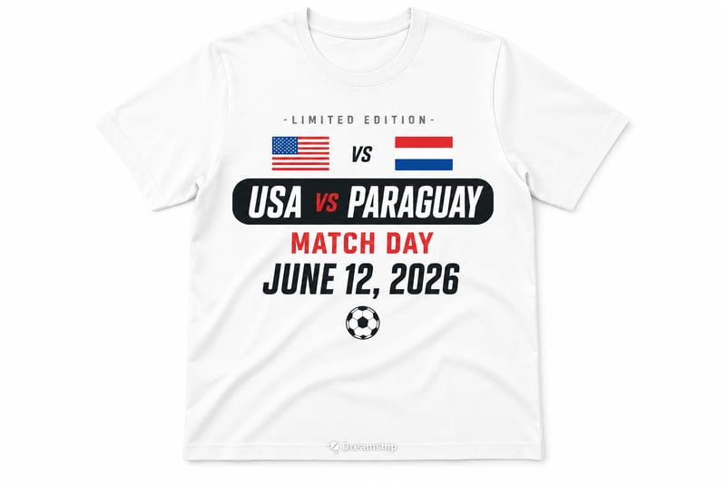 Áo cặp trận USA vs Paraguay World Cup 2026 ngày 12 tháng 6