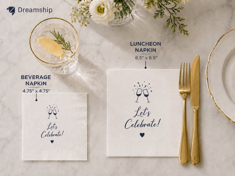 beverage vs luncheon napkin