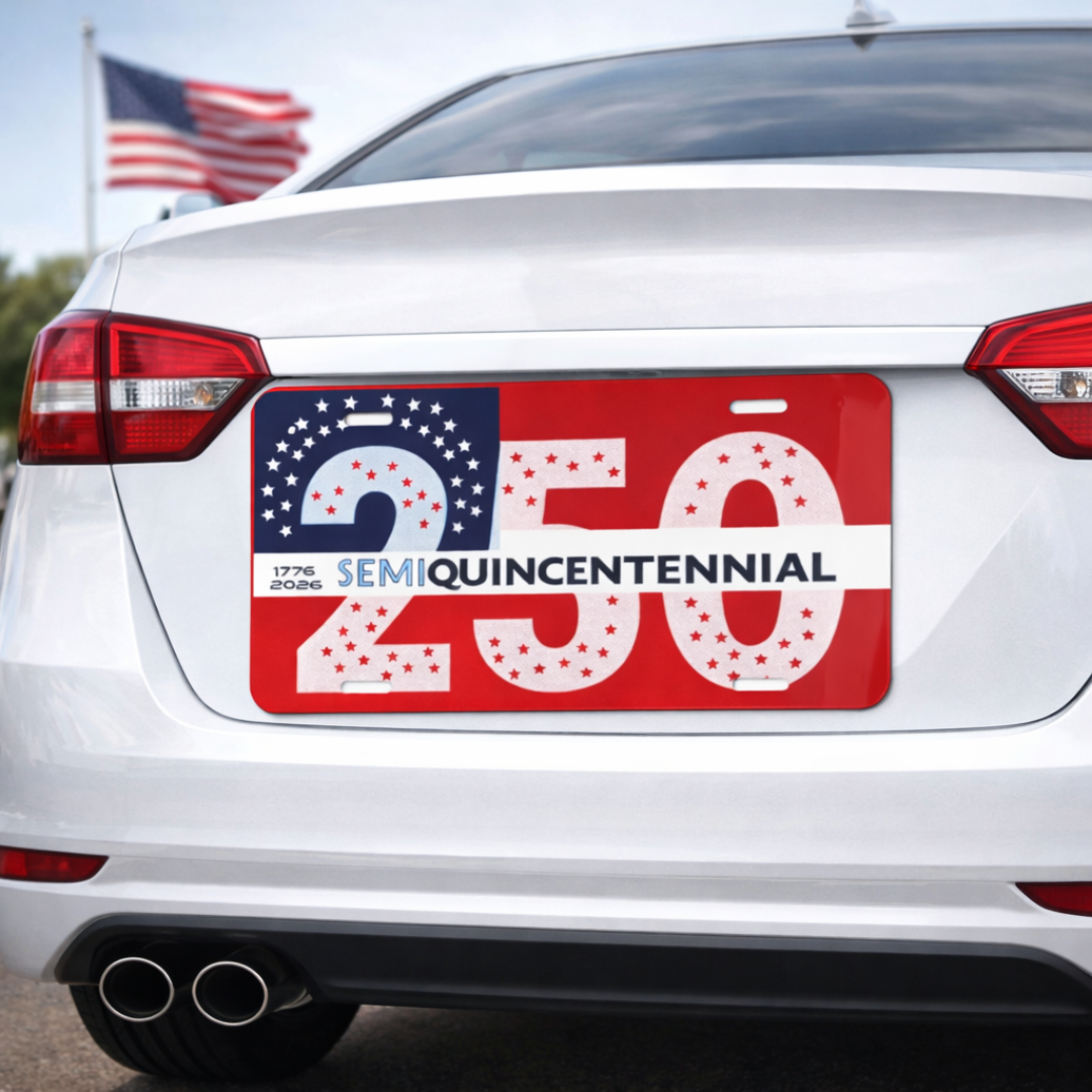 250th Anniversary License Plate