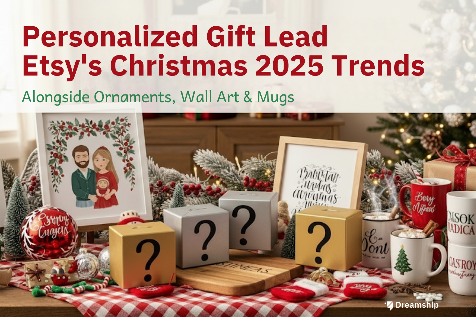 Personalized Gift Leads Etsy’s Christmas 2025 Trends Alongside Ornaments, Wall Art & Mugs