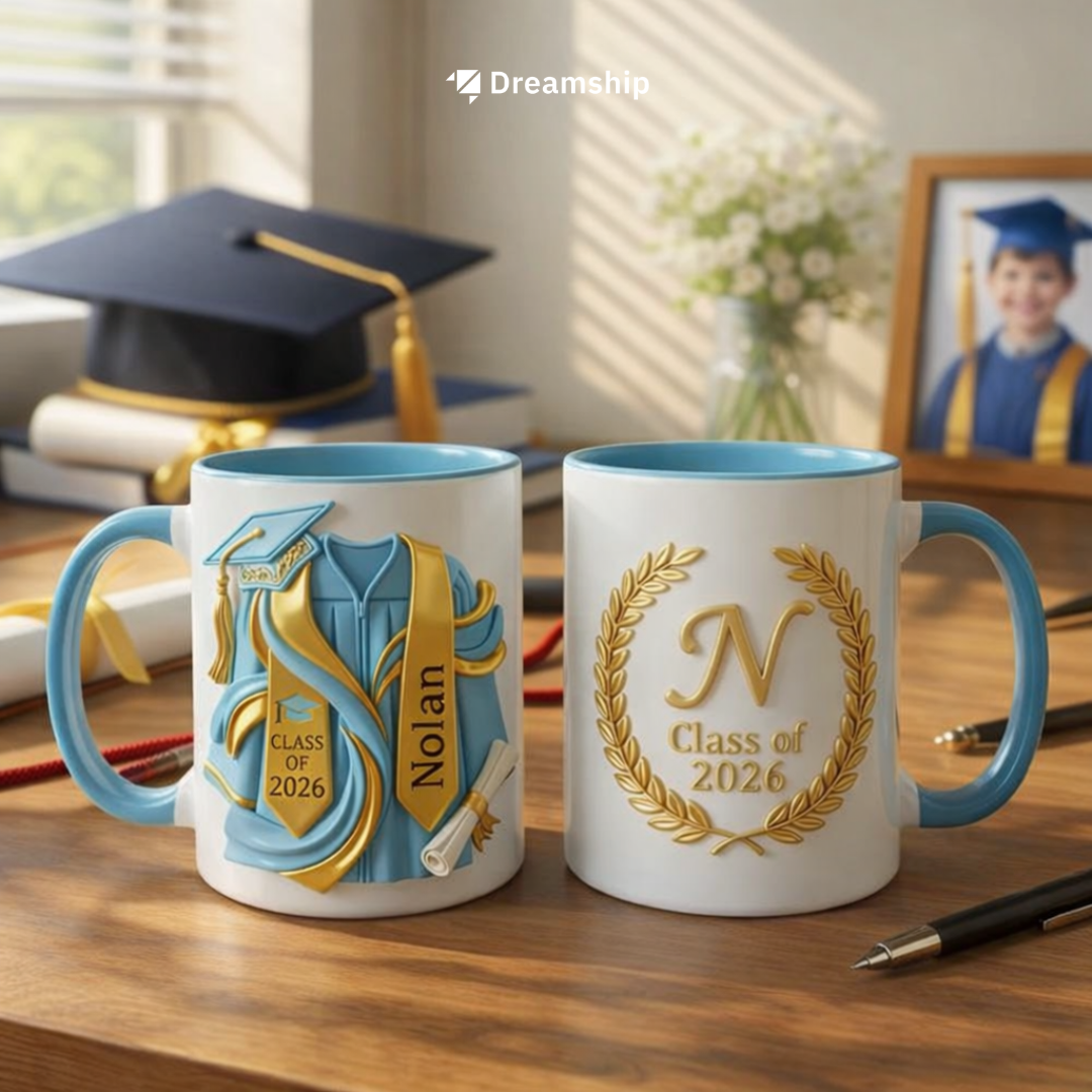 3D Art Mug - Trào lưu quà tặng tốt nghiệp bứt phá 2026 từ Dreamship