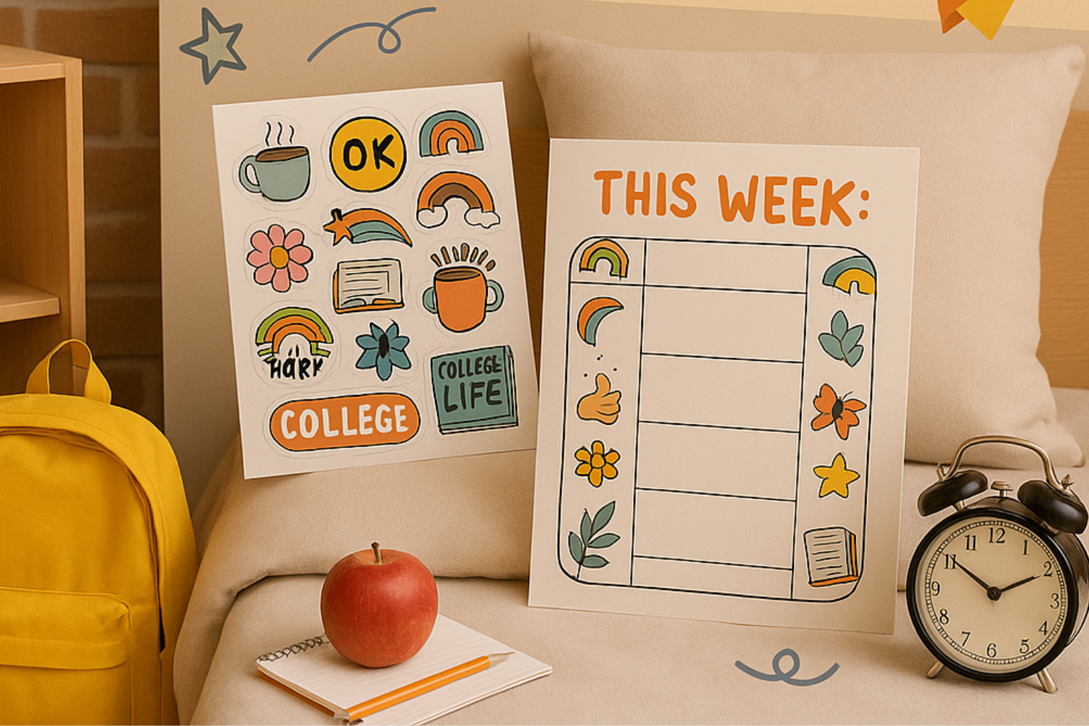 Print on Demand Sticker & Poster for Back to School 2025 sale season