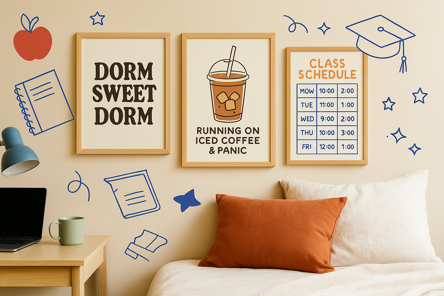 Print on Demand Art Print for Back to School 2025 sale season