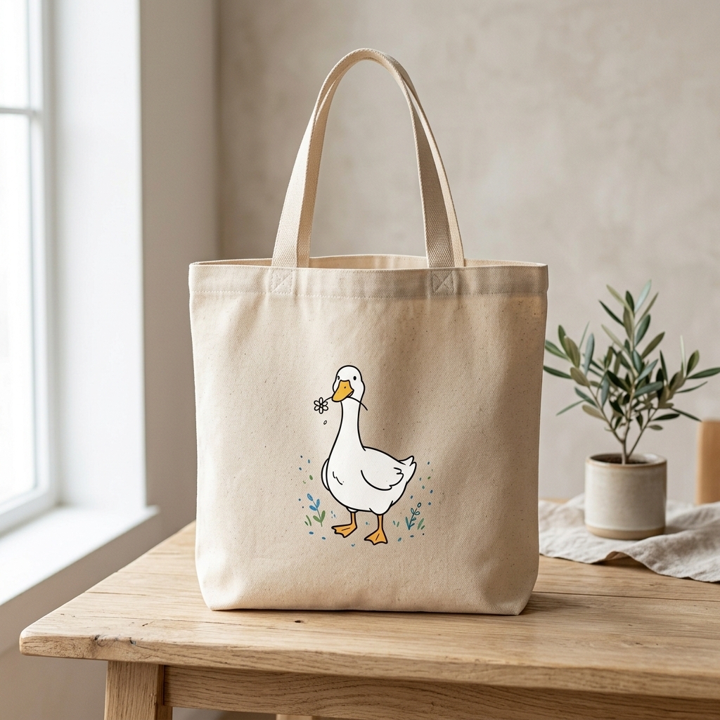 Silly Goose Tote Bag Mockup